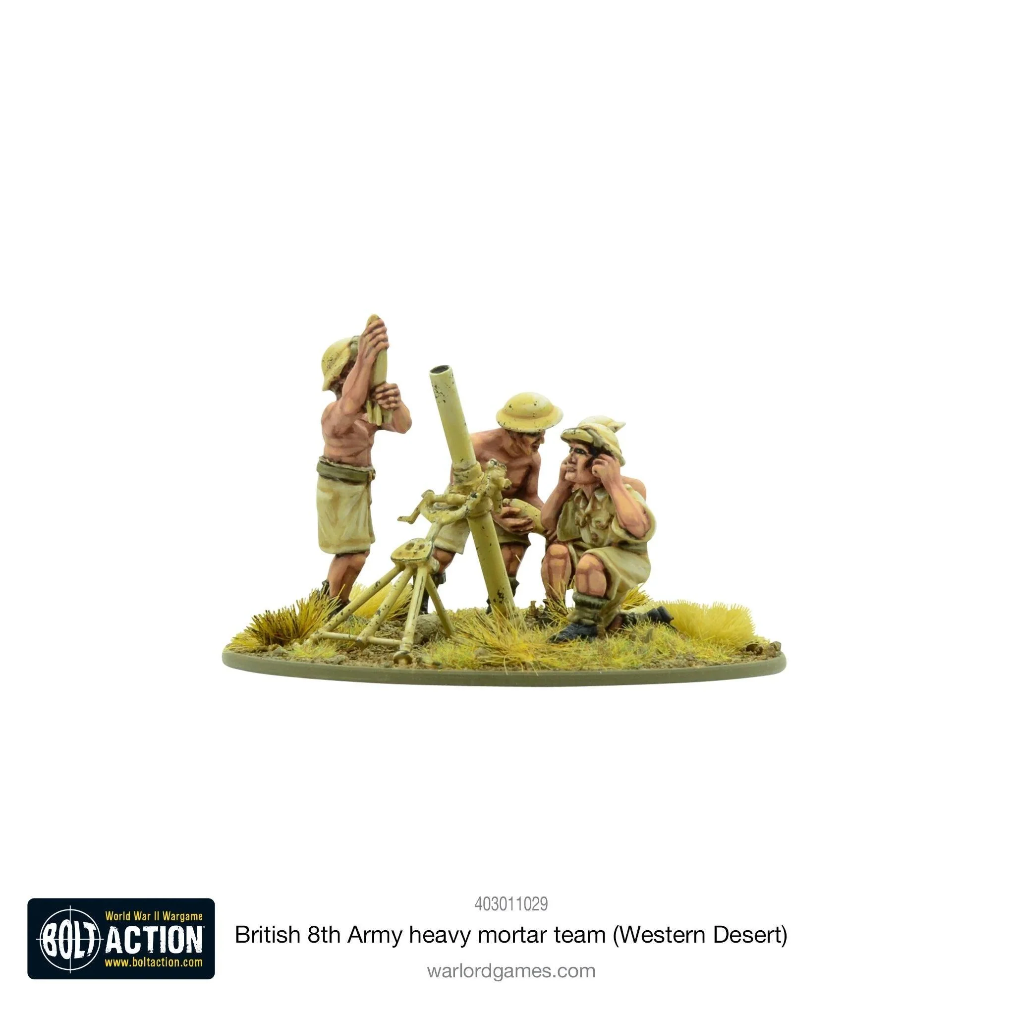 Bolt Action: British 8th Army Heavy Mortar Team (Western Desert)