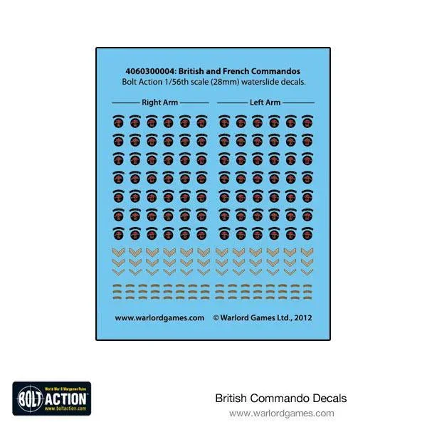 Bolt Action British Commando Decals