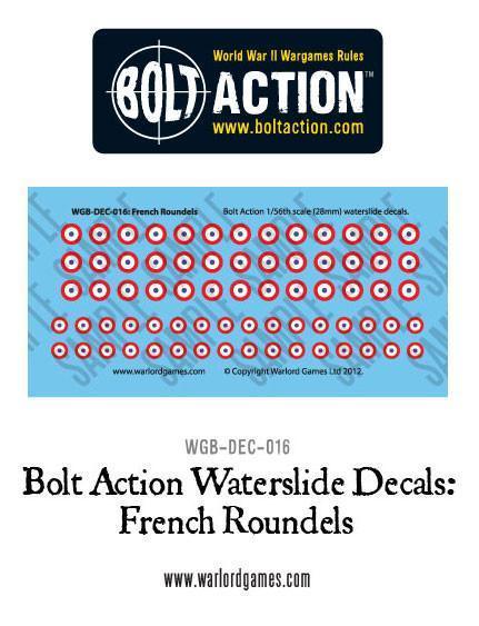 Bolt Action: French Roundels decal sheet