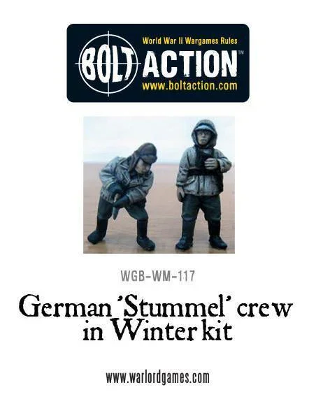 Bolt Action - German 'Stummel' crew in Winter kit