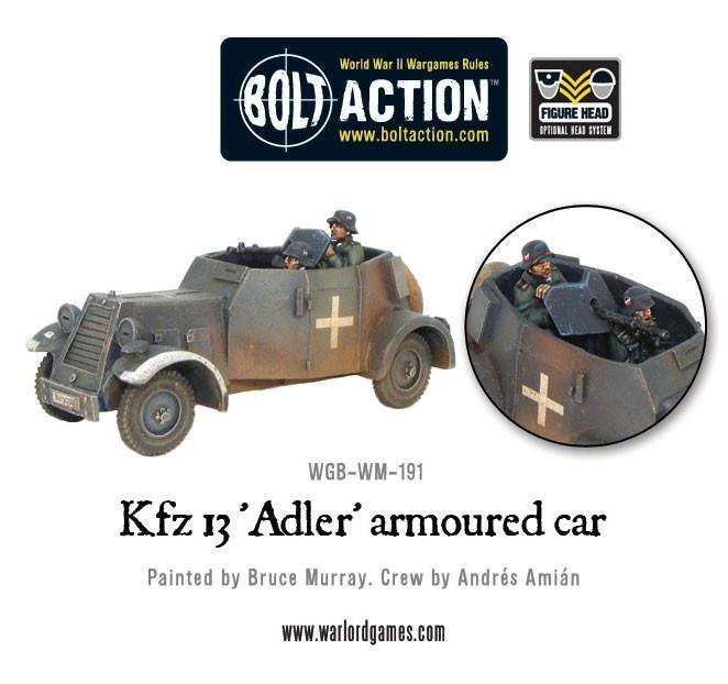Bolt Action - Kfz 13 'Adler' German Armoured Car - Image 2