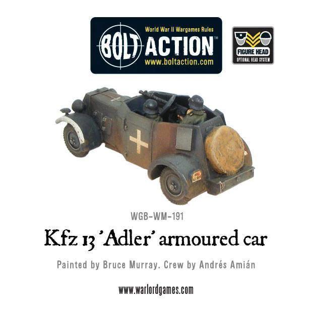 Bolt Action - Kfz 13 'Adler' German Armoured Car - Image 3
