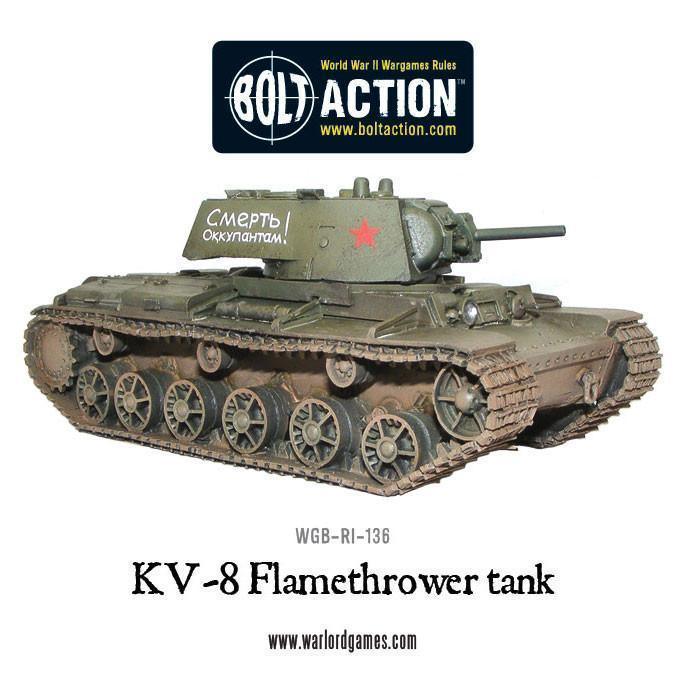 Bolt Action - KV-8 Flamethrower Tank