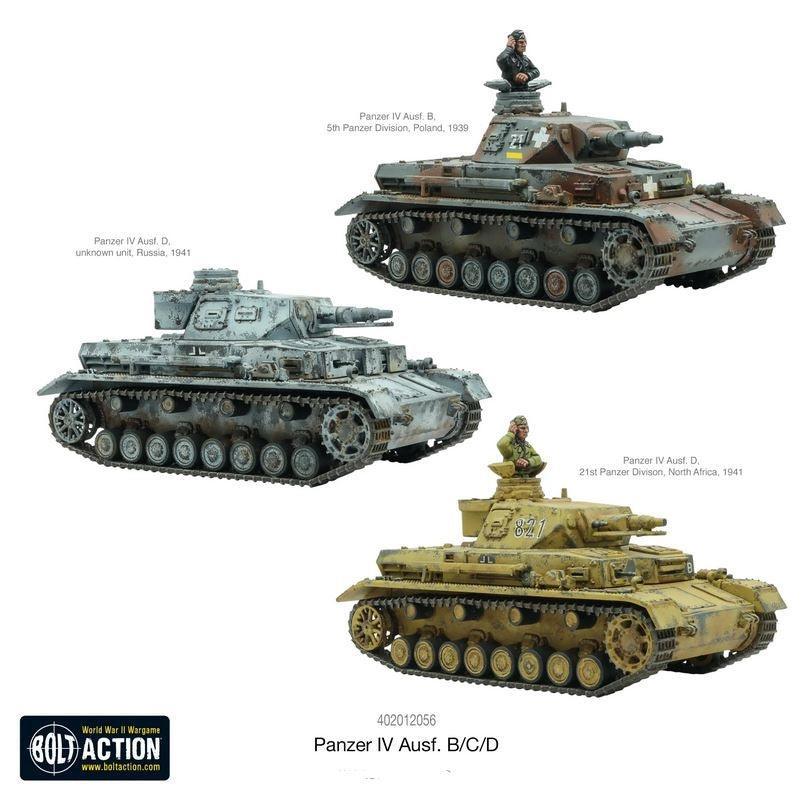 Bolt Action - Panzer IV Ausf. B/C/D Medium Tank (Plastic) - Image 2