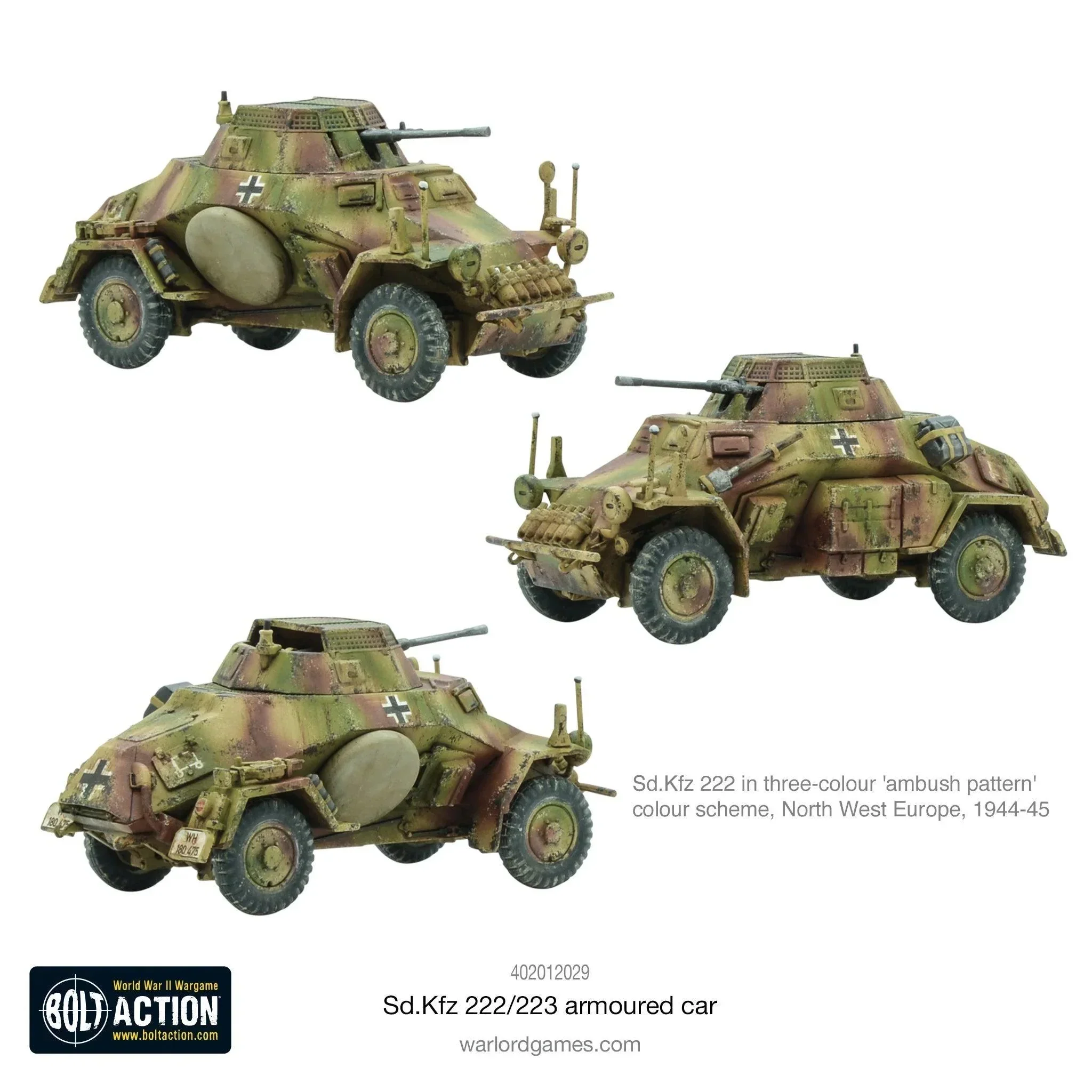 Bolt Action - Sd. Kfz 222/223 Armoured Car (Plastic) - Image 2