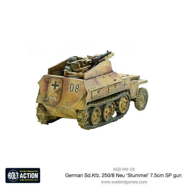 Bolt Action - Sd.Kfz 250/8 Neu 'Stummel' 7.5cm SP Gun - Image 3