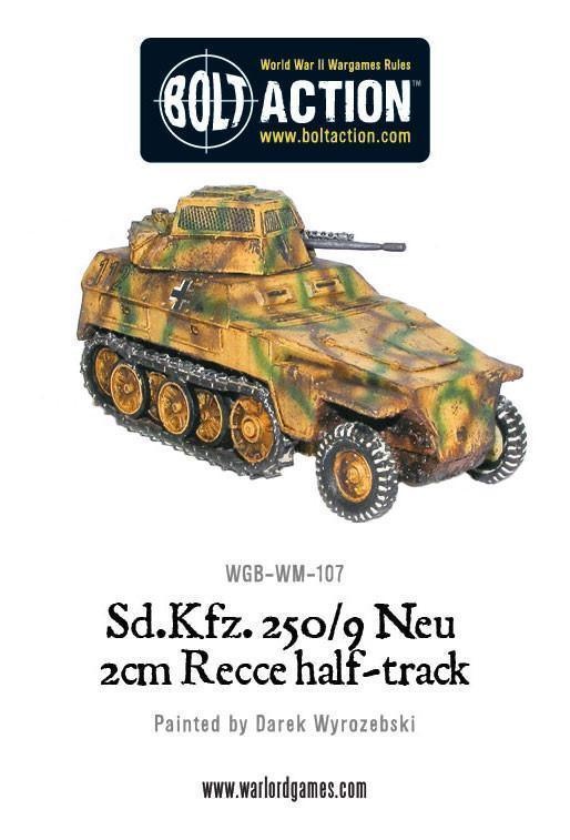 Bolt Action - Sd.Kfz 250/9 Neu 2cm Recce Half Track - Image 2