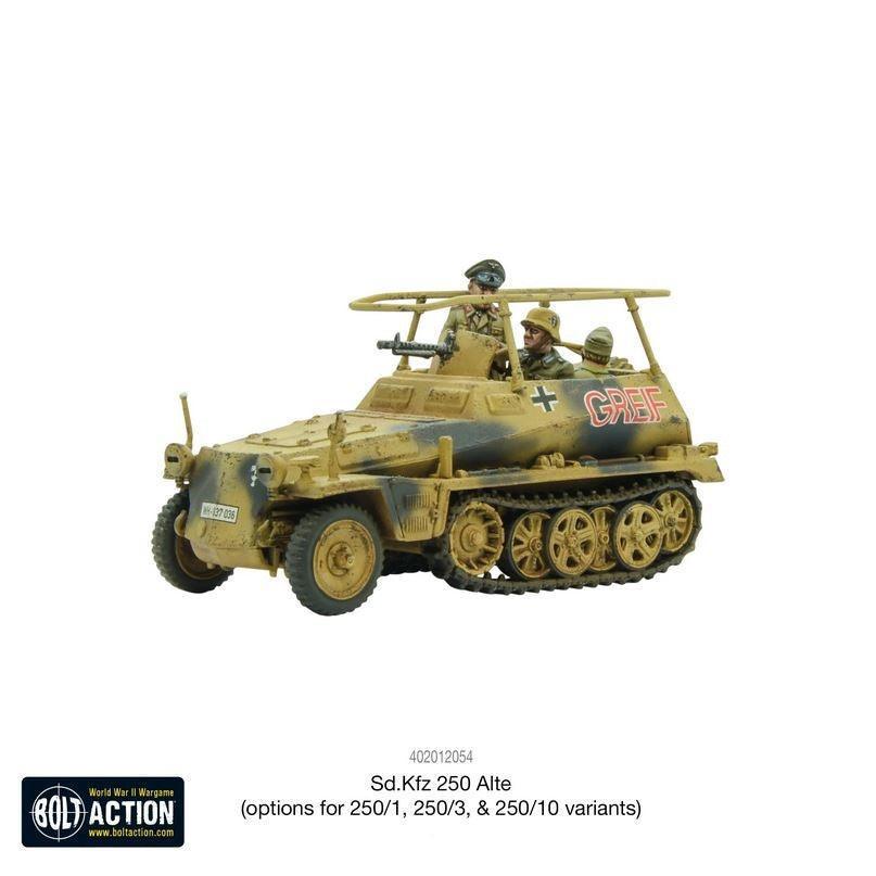Bolt Action - Sd.Kfz 250 Alte Half-Track (Options For 250/1, 250/3 & 250/10 Variants) Plastic - Image 5