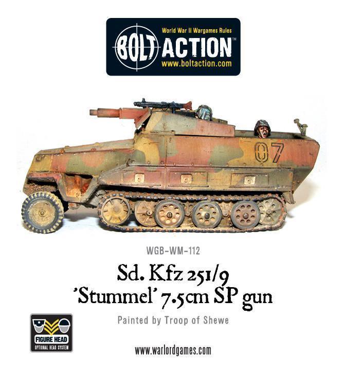 Bolt Action - Sd.Kfz 251/9 'Stummel' 7.5cm SP Gun - Image 2