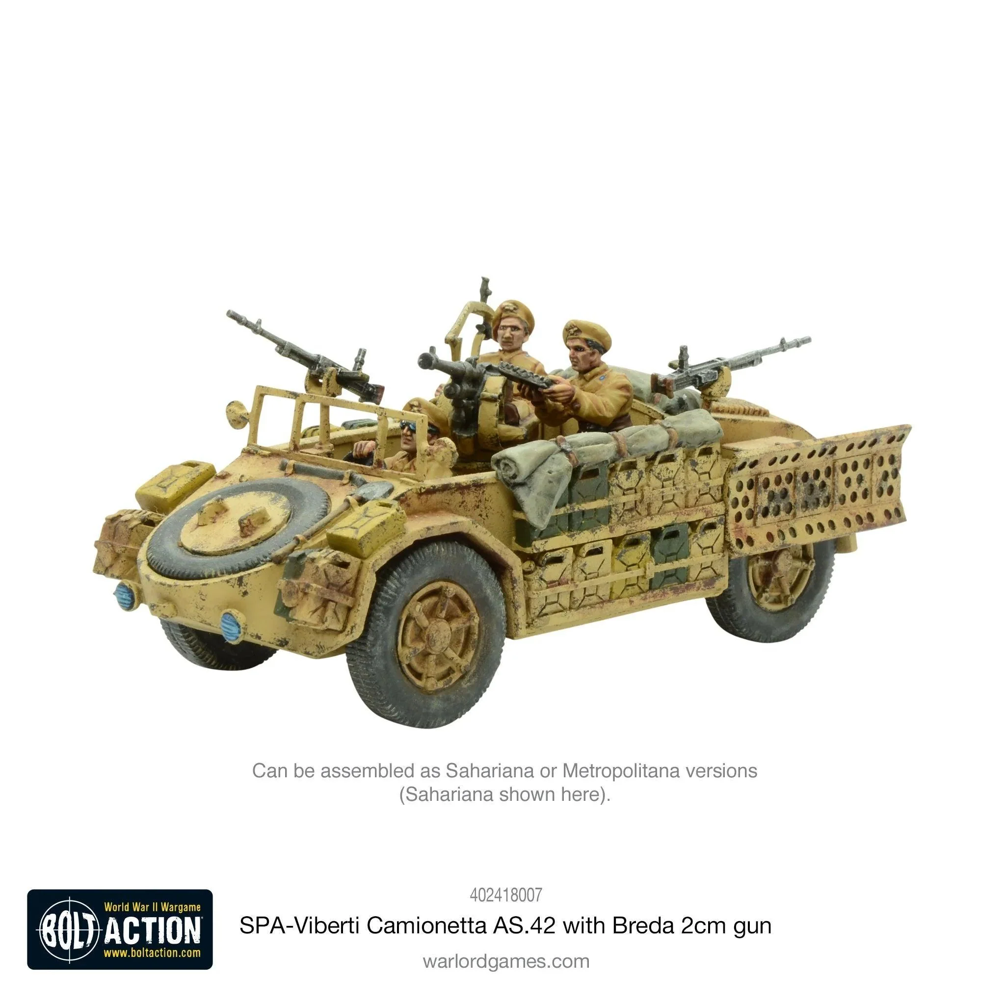 Bolt Action: SPA-Viberti Camionetta AS. 42 With Breda 2cm Gun