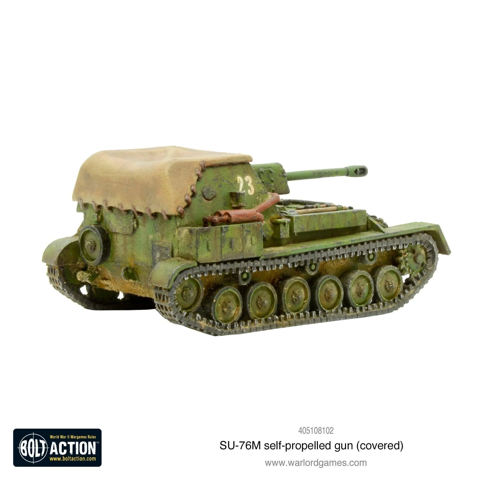 Bolt Action - SU-76M Self-Propelled Gun (Covered) - Image 3