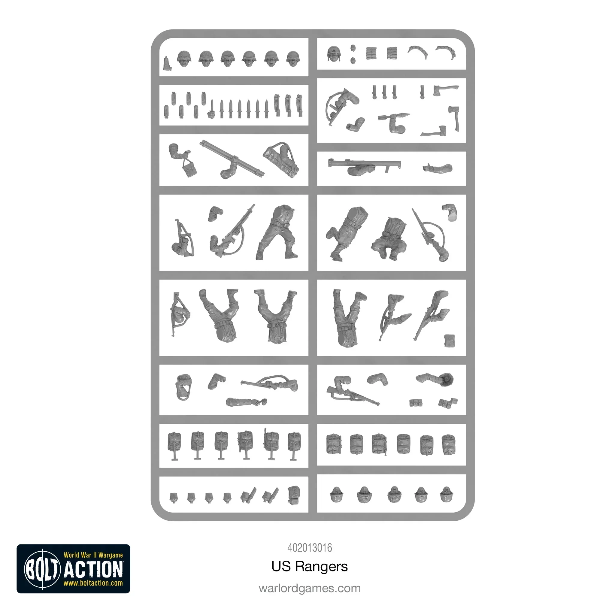Bolt Action - US Rangers Sprue