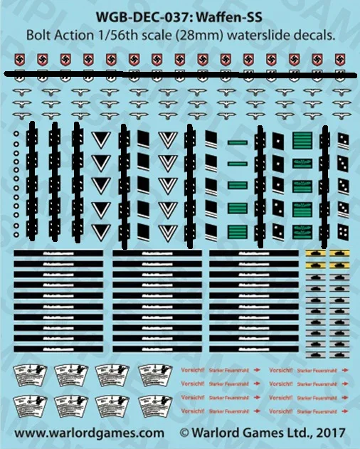 Bolt Action Waffen-SS decals