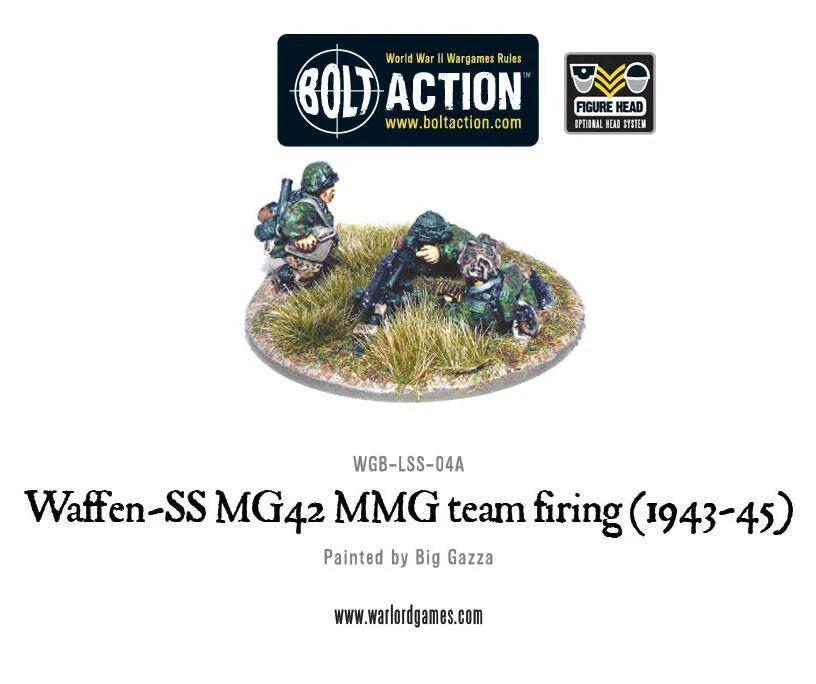 Bolt Action: Waffen-SS MG42 MMG Team Firing (1943-45)
