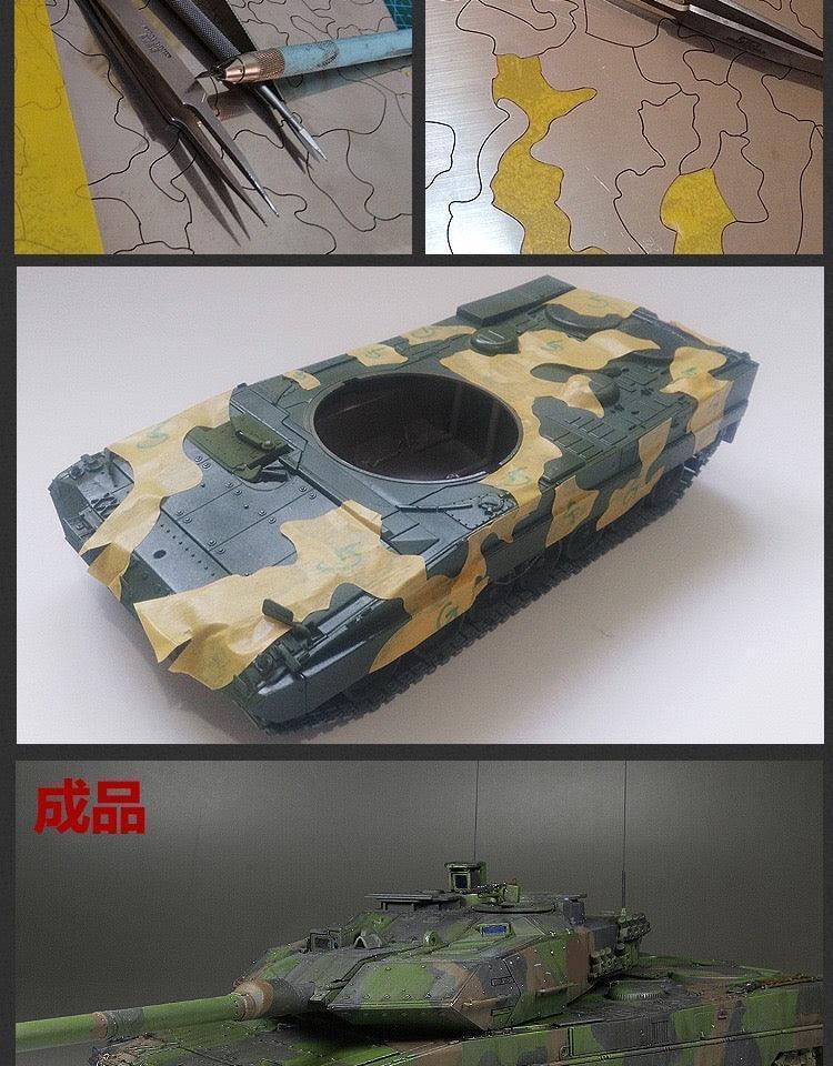 Border Model Modern Tank Camo Mask Cutting Mat (200x270mm) - Image 9