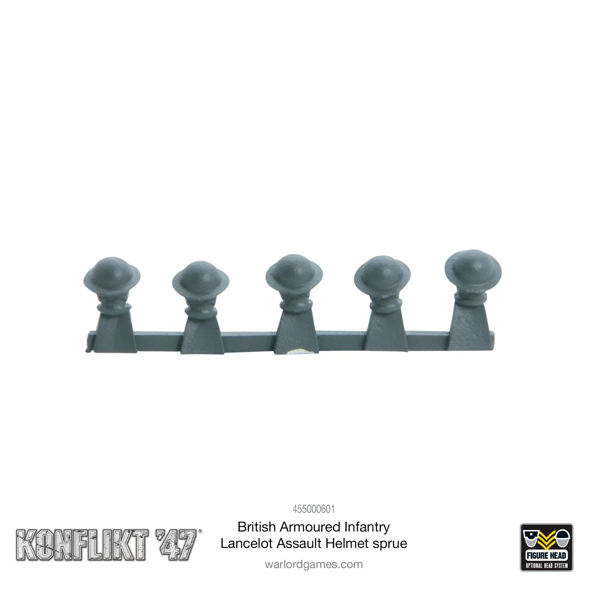 British Armoured Infantry Lancelot Assault Helmet sprue - Image 2