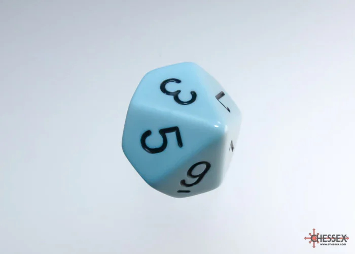 CHX 25266 Opaque Pastel Blue/black Set of Ten d10s - Image 3
