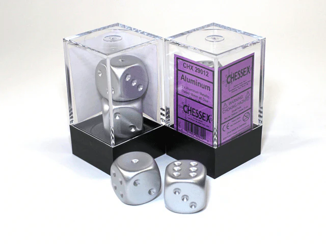 CHX 29012 16mm D6 Pair Metallic Aluminum (Matte Finish)