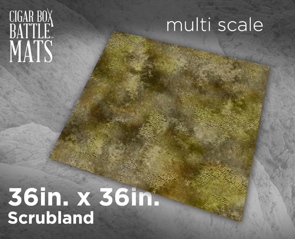 Cigar Box Battlemat: Scrubland 3x3 Battlemat