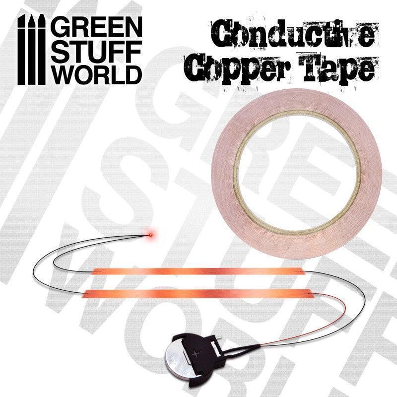 GREEN STUFF WORLD Conductive Copper Tape - 3mm x 20metres - Image 2