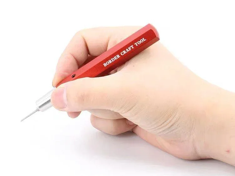 Border Model Cemented Carbide Engraver tool handle (Red) - Image 17
