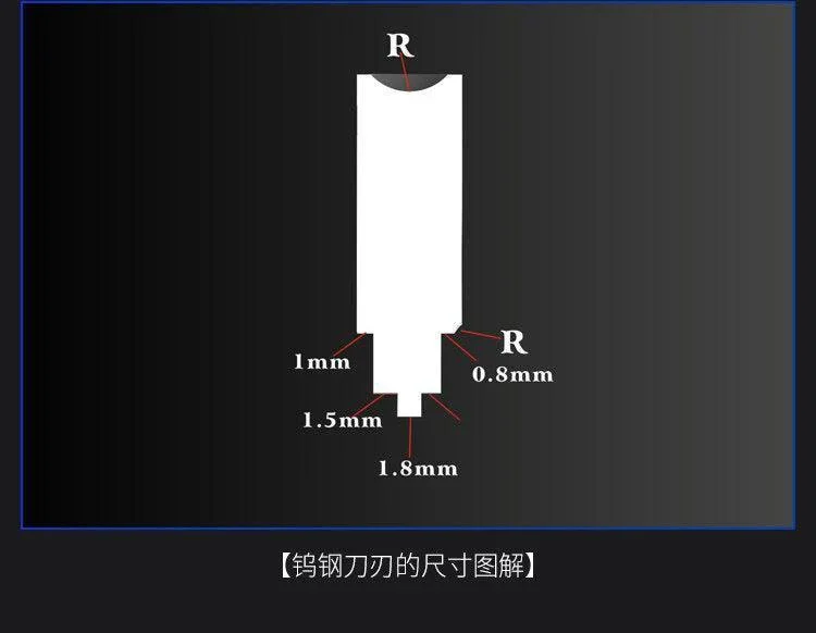Border Model Blue Tungsten Steel Profile Scraper - Image 5