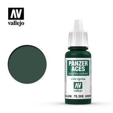 Vallejo 70308 Panzer Aces Green Tail Light 17 ml Acrylic Paint