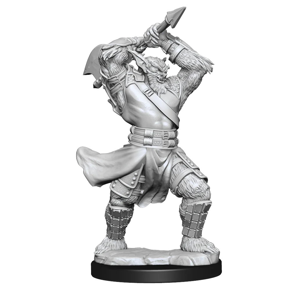 Critical Role Unpainted Miniatures Bugbear Fighter Male - Image 2