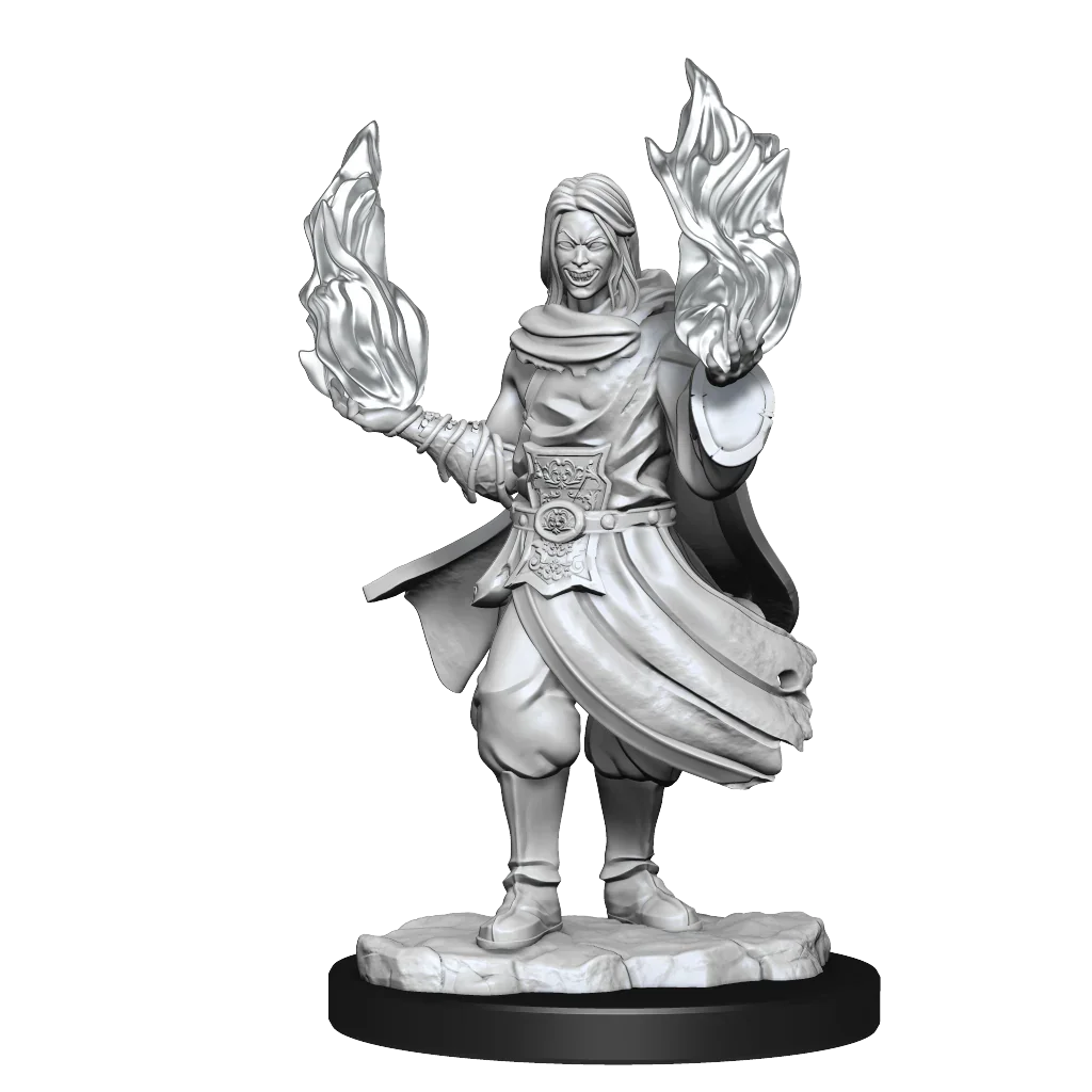 Critical Role Unpainted Miniatures Hollow One Rogue and Sorceror Male