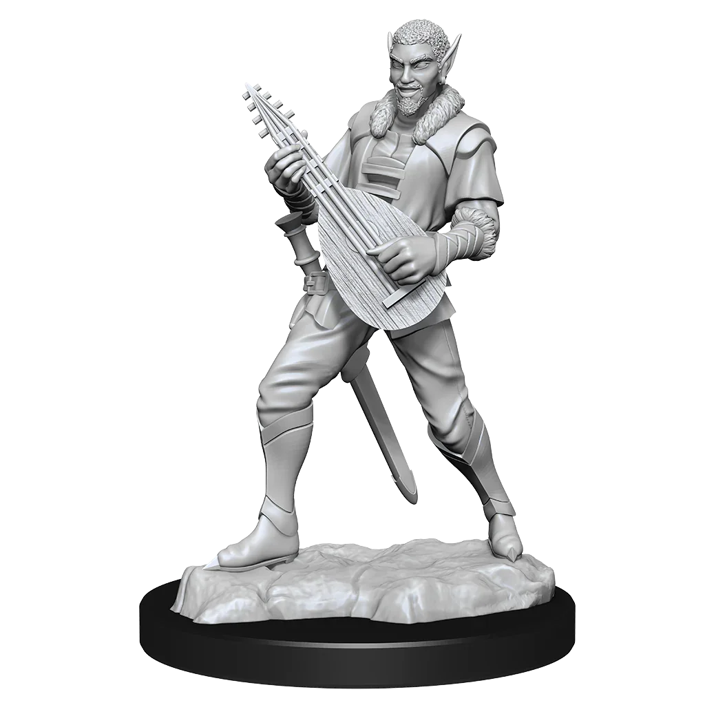 Critical Role Unpainted Miniatures Pallid Elf Rogue and Bard Male - Image 2