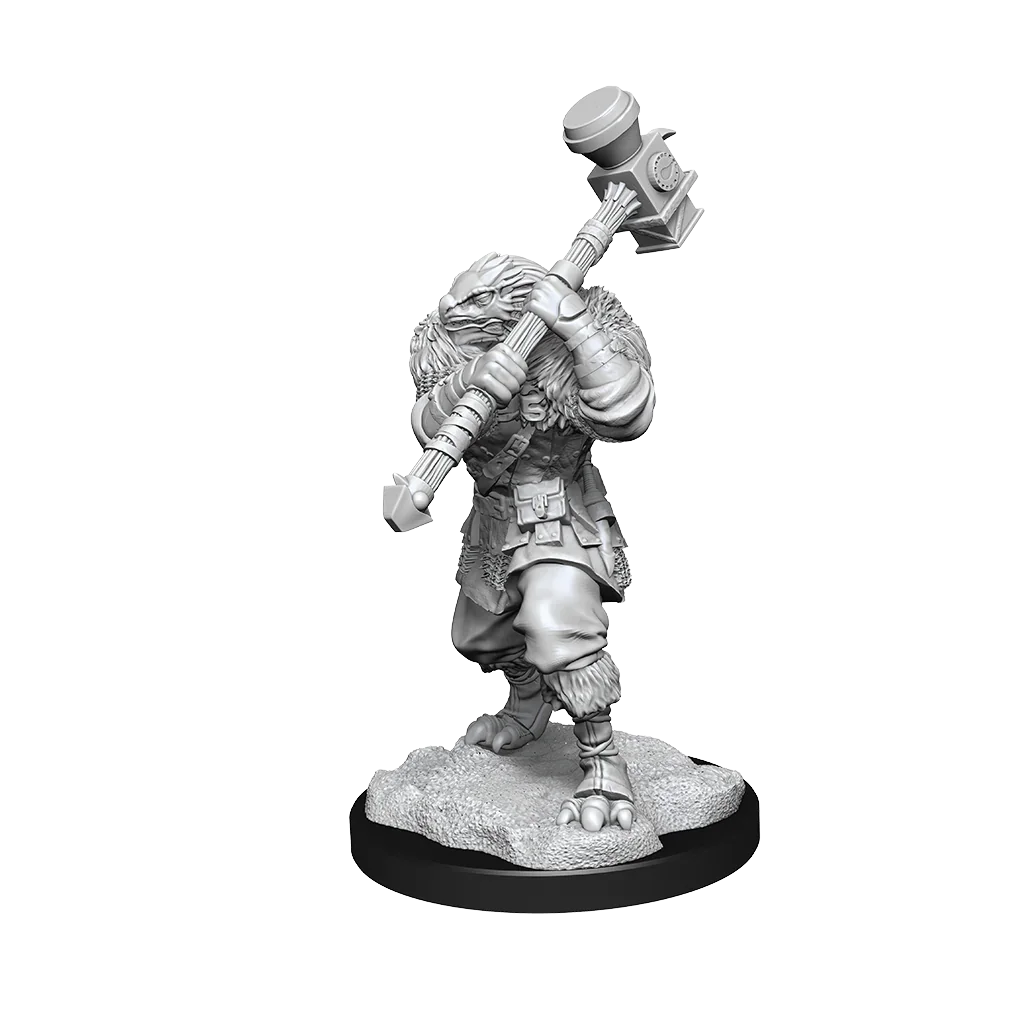Critical Role Unpainted Miniatures Ravenite Half-Dragon Barbarian Female - Image 2