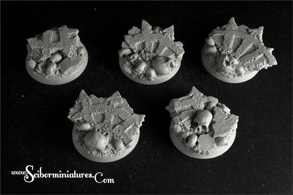 Crused Earth 32 mm round bases set 1 (5)