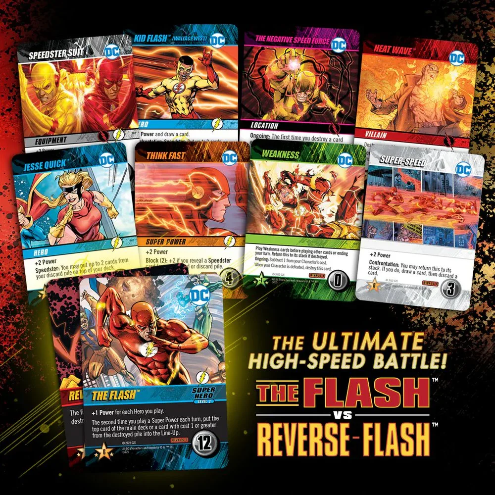Cryptozoic: DC Comics Deck-Building Game: Rivals The Flash Vs. Reverse-Flash (KS) - Image 4