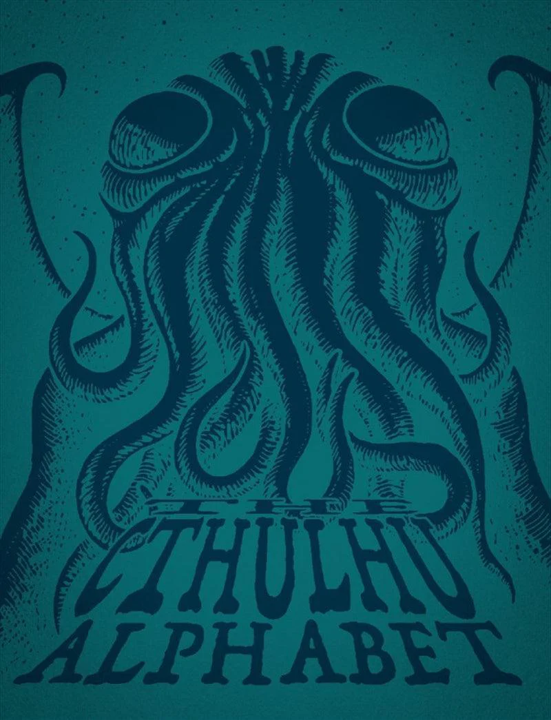 Cthulhu Alphabet RPG Supplement Hardback -Cerulean Foil Printing