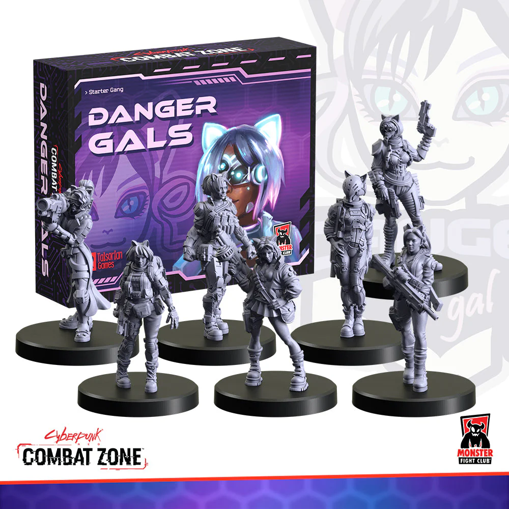 Cyberpunk RED: Combat Zone: Danger Gals Faction Starter Box