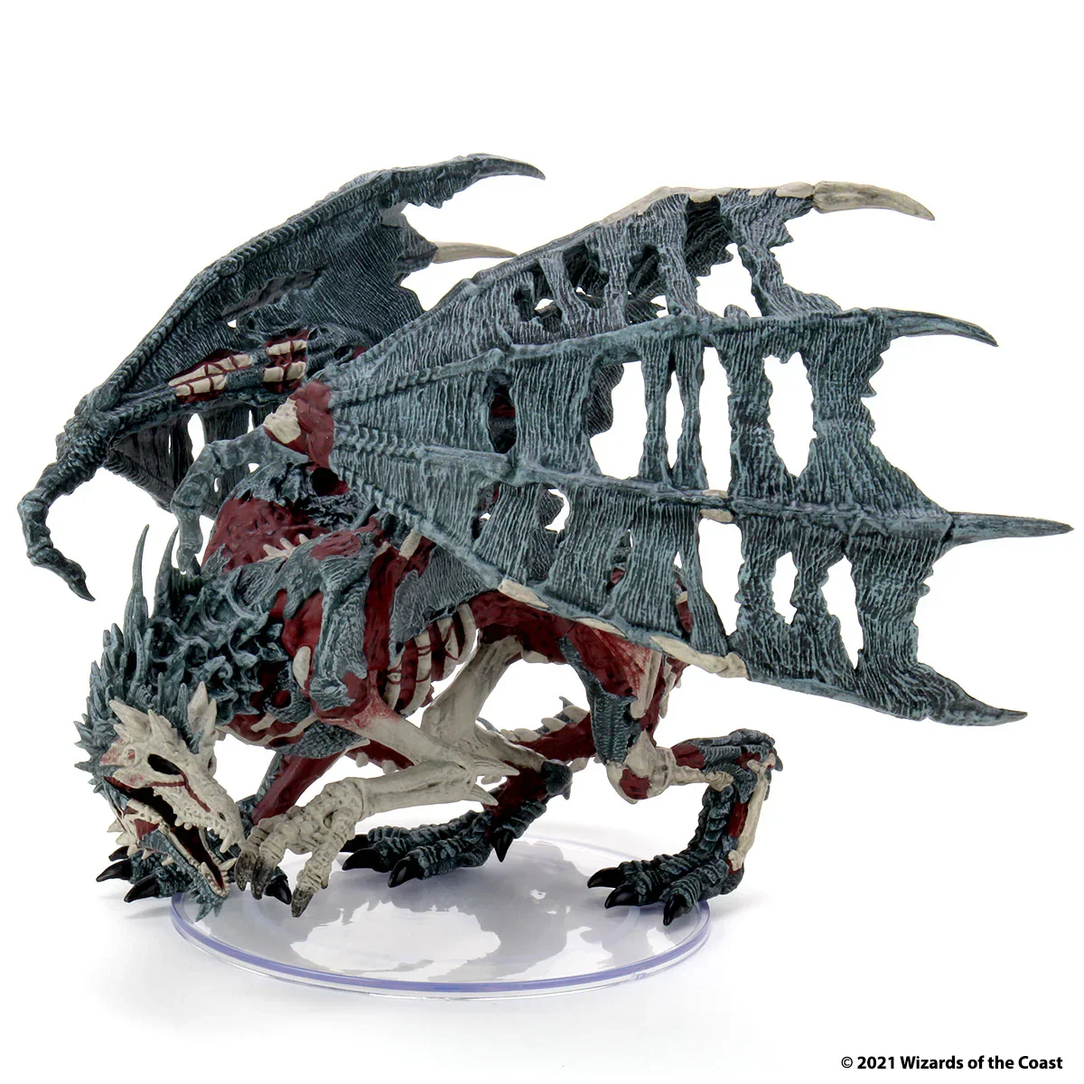 D&D Icons of the Realms Miniatures Boneyard Premium Set Green Dracolich (Set 18) - Image 2
