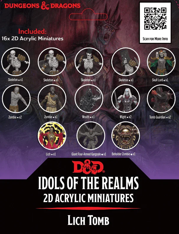 D&D Idols of the Realms Lich Tomb 2D Set