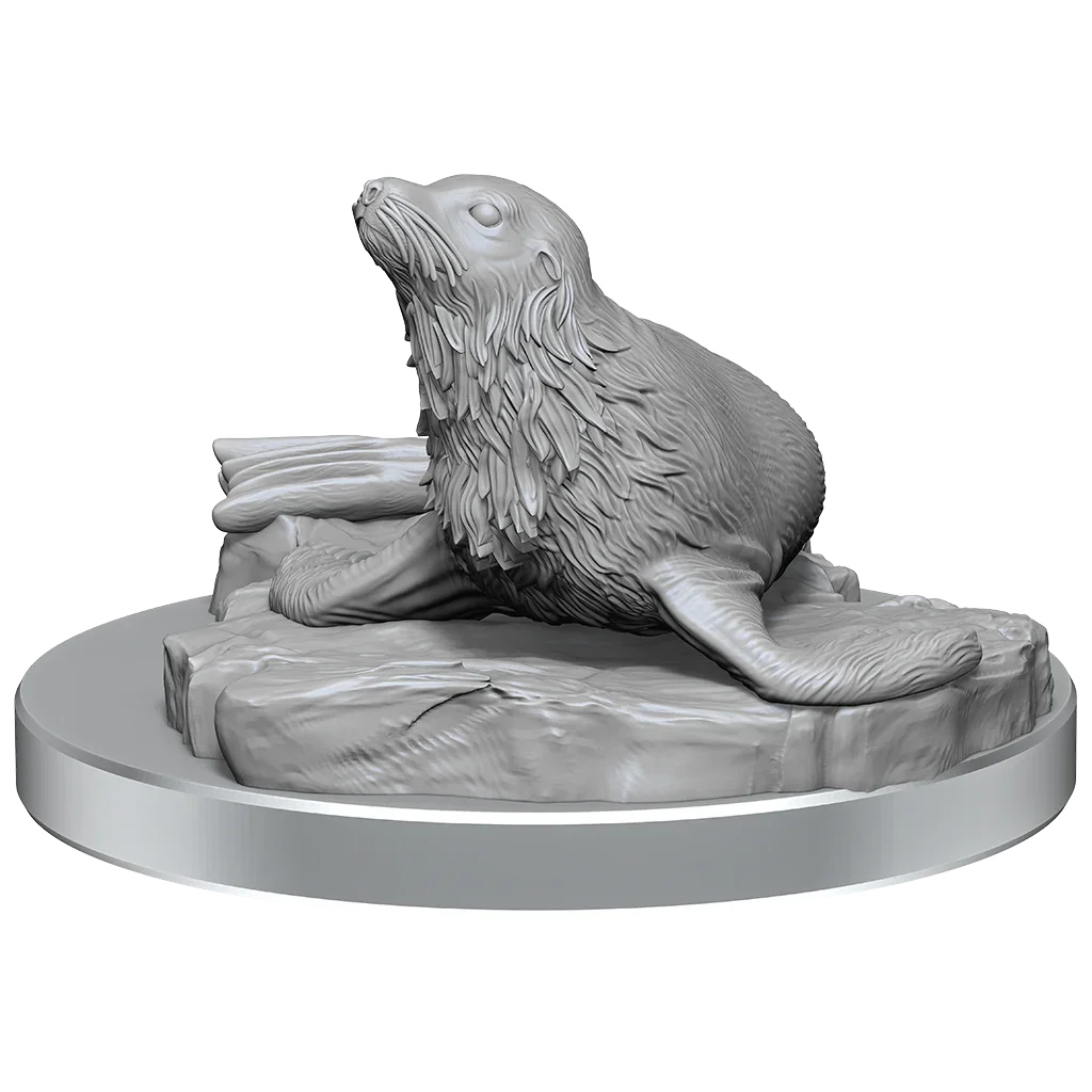 D&D Nolzurs Marvelous Miniatures Locathah & Seal - Image 3