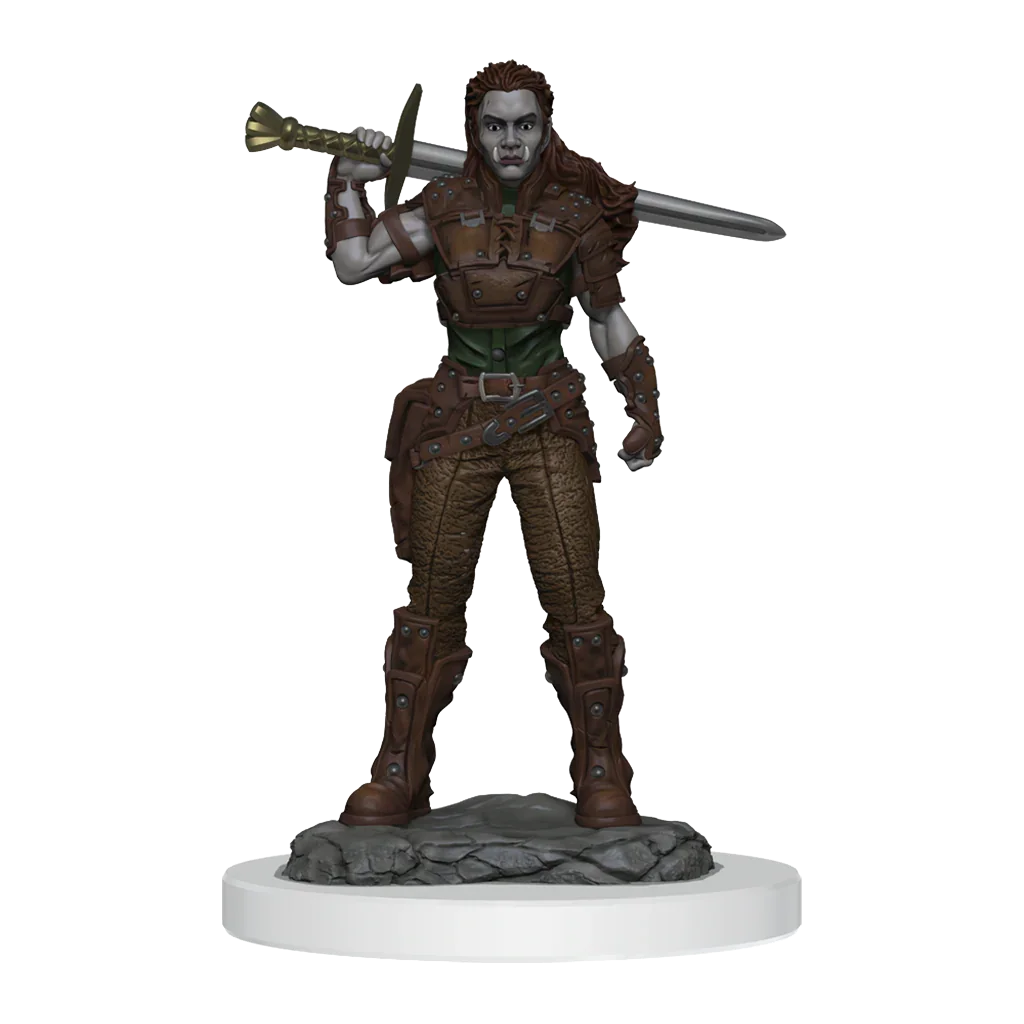 D&D Nolzurs Marvelous Miniatures Orc Fighter Female - Image 2