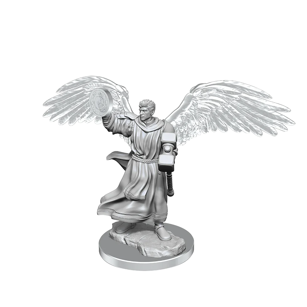 D&D Nolzurs Marvelous Unpainted Miniatures Aasimar Cleric Male - Image 3