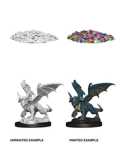 D&D Nolzurs Marvelous Unpainted Miniatures Blue Dragon Wyrmling