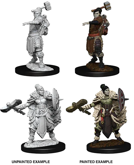 D&D Nolzurs Marvelous Unpainted Miniatures Female Half Orc Barbarian