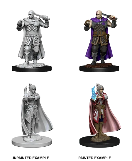 D&D Nolzurs Marvelous Unpainted Miniatures Human Ranger & Moon Elf Sorcerer