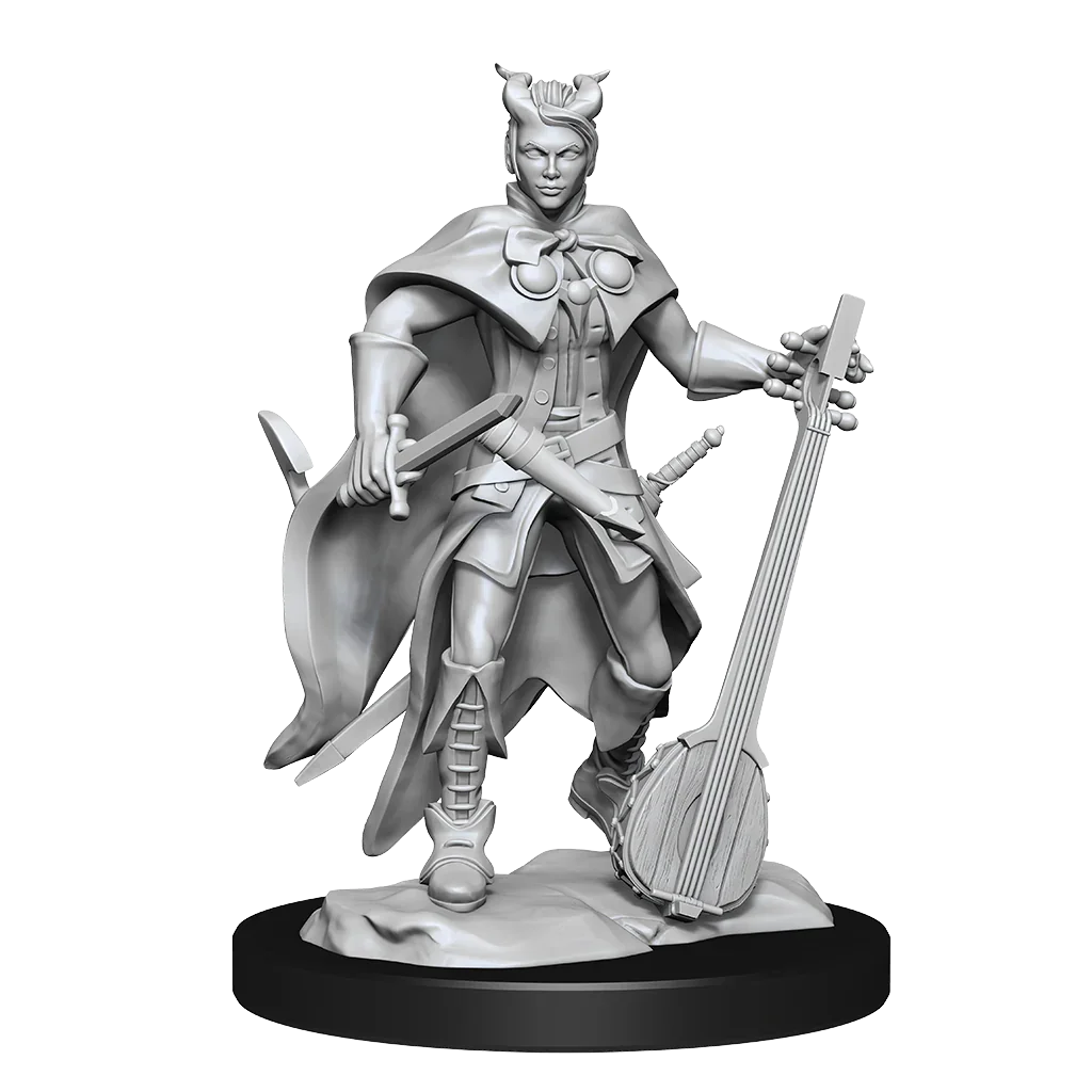 D&D Nolzurs Marvelous Unpainted Miniatures Tiefling Bard Female - Image 2