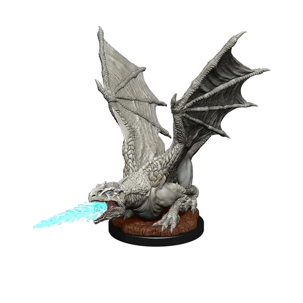 D&D Nolzurs Marvelous Unpainted Miniatures White Dragon Wyrmling - Image 2