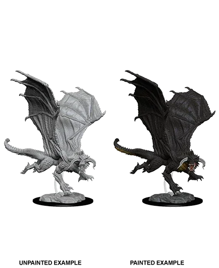 D&D Nolzurs Marvelous Unpainted Miniatures - Young Black Dragon