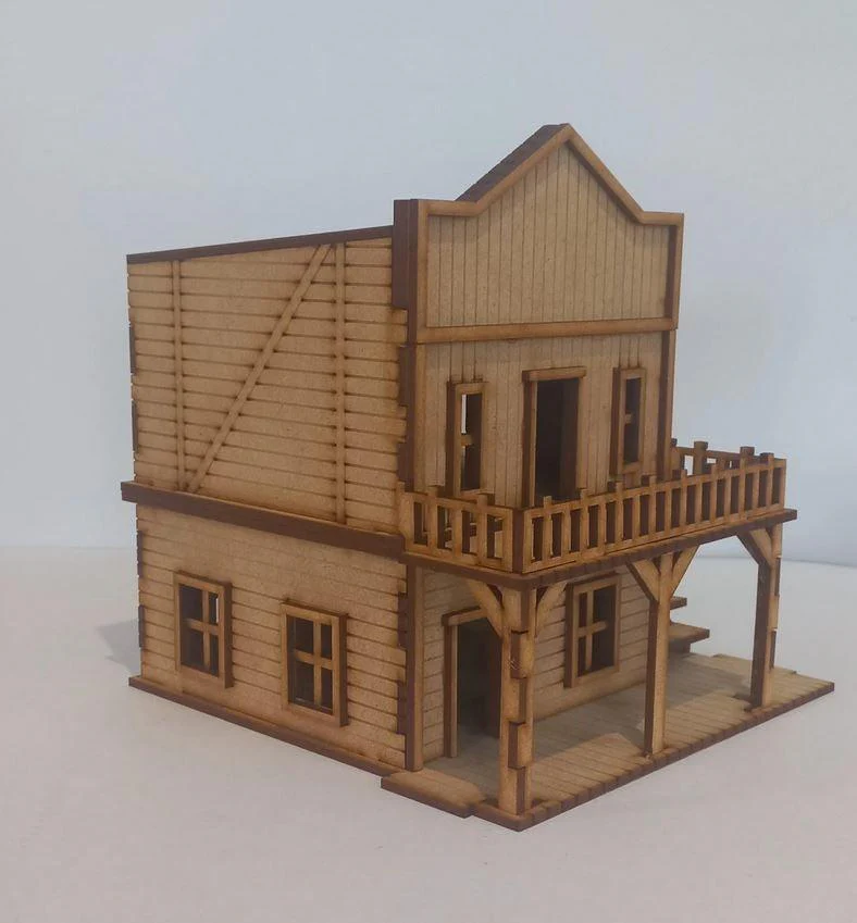 Dark Castle Terrain - Old West 2 Storey Building - Image 5