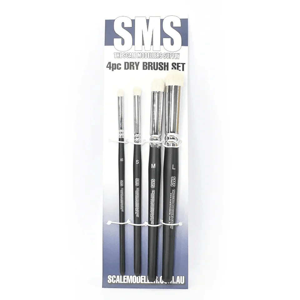 SMS Dry Brush Set (Synthetic) 4pc - Image 2