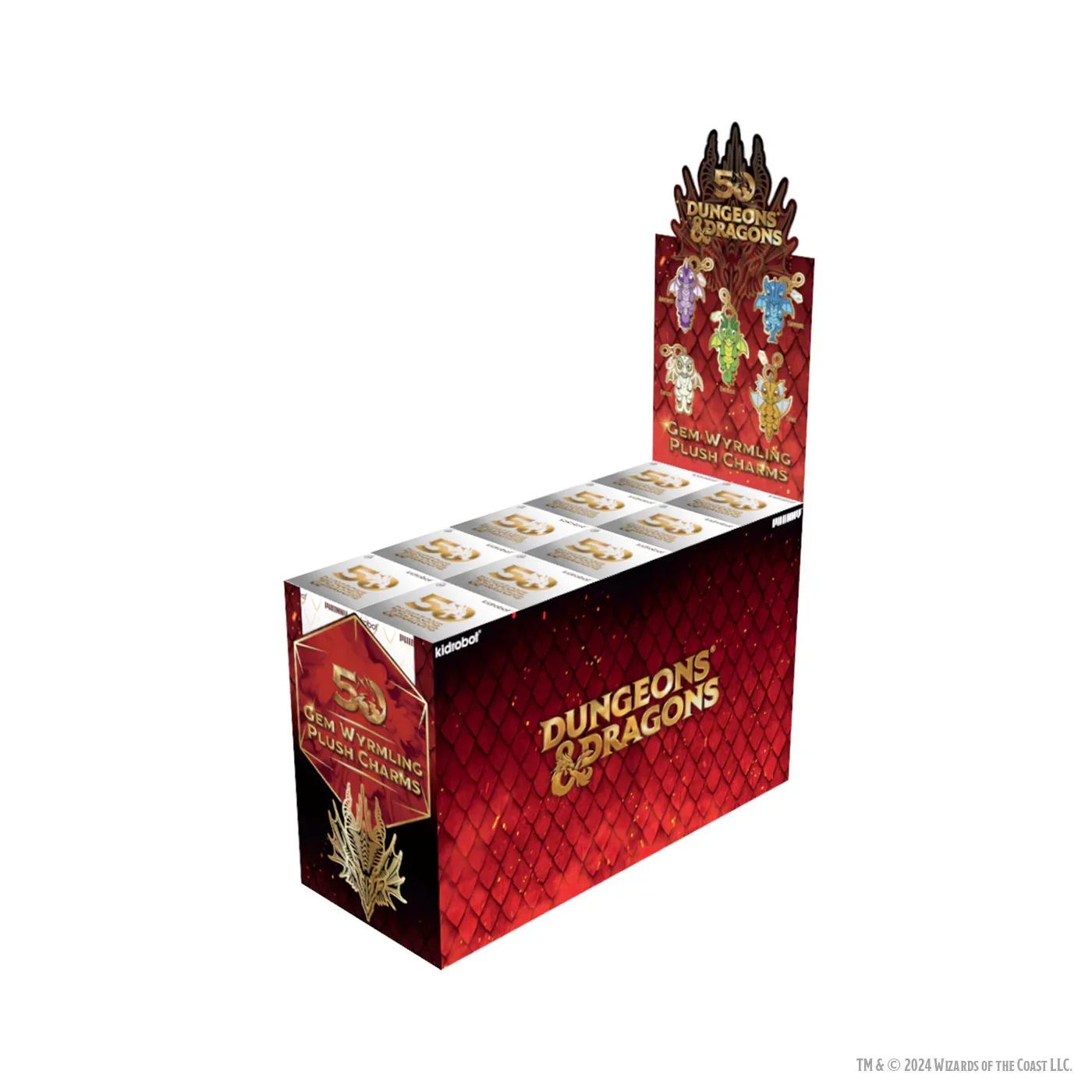 Dungeons & Dragons: 3" Plush Charms Assortment - Gem Wyrmling 50th Anniversary Display - Image 3