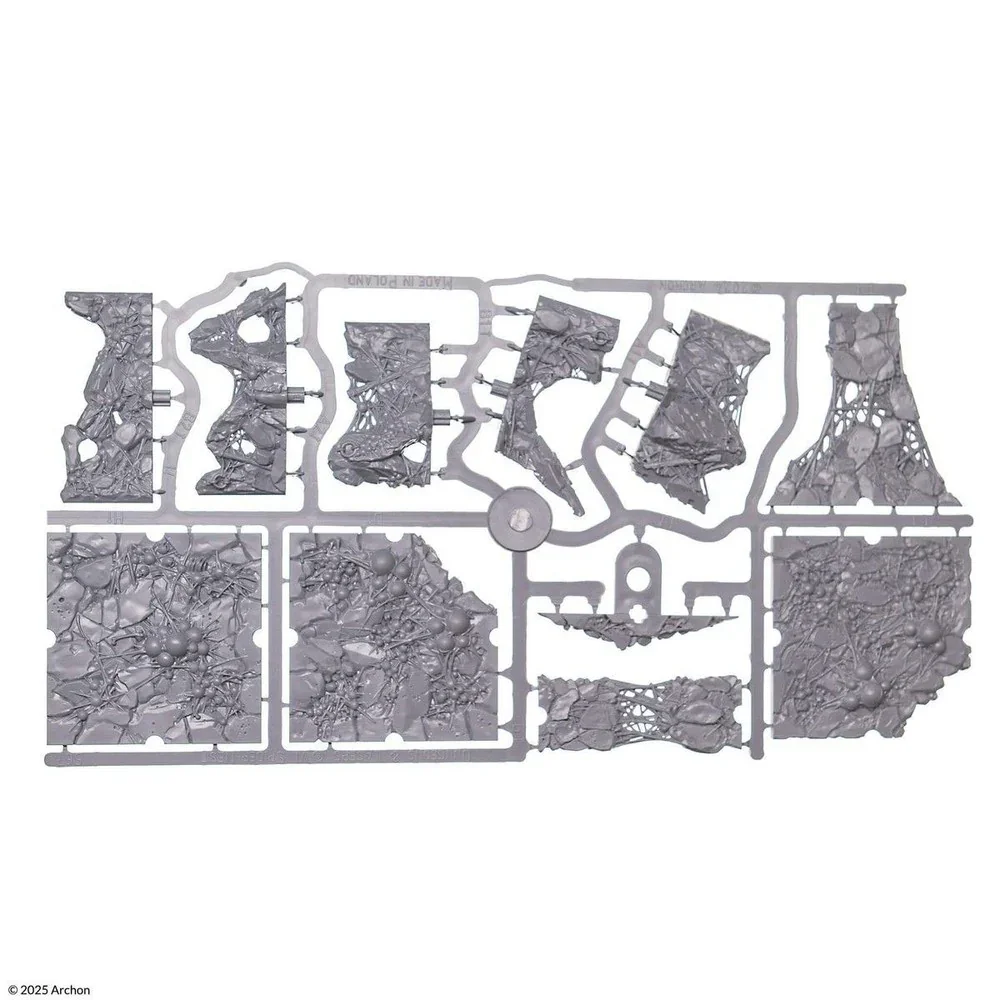 Dungeons & Lasers: Half-Height Walls - Spider Nest: Unpainted - Image 3
